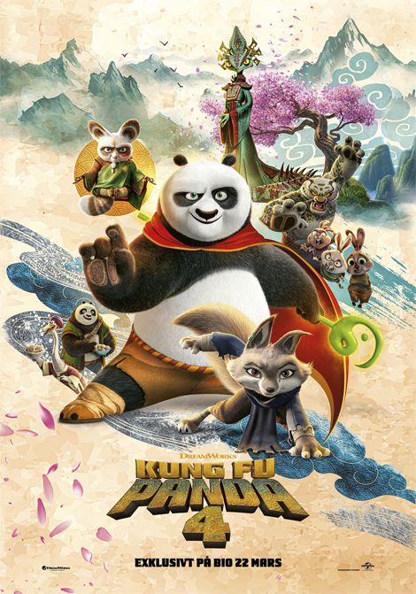Kung Fu Panda 4 visar vi den 24/3 kl. 14.00
