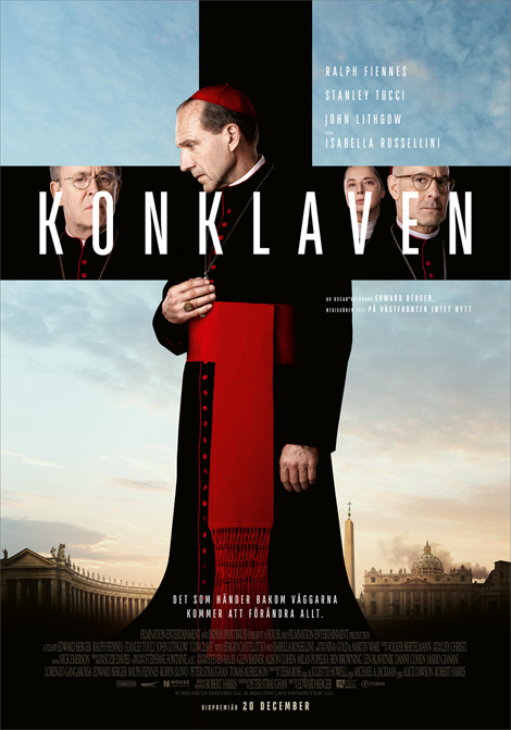 Filmen KONKLAVEN visar vi åter söndagen den 11/5 2025 kl. 17.00